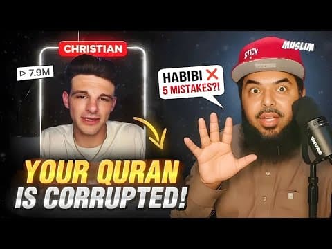 ‼️✝️🔥Christian TIKTOKER Finds 5 "MISTAKES" In The QURAN! But Muslim Responds...